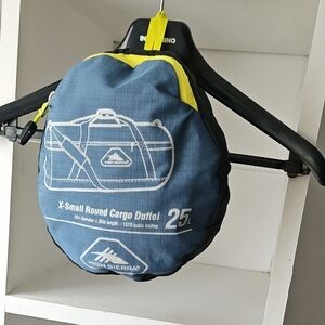 High Sierra Blue and Yellow Duffel Bag with Minimalist Design
